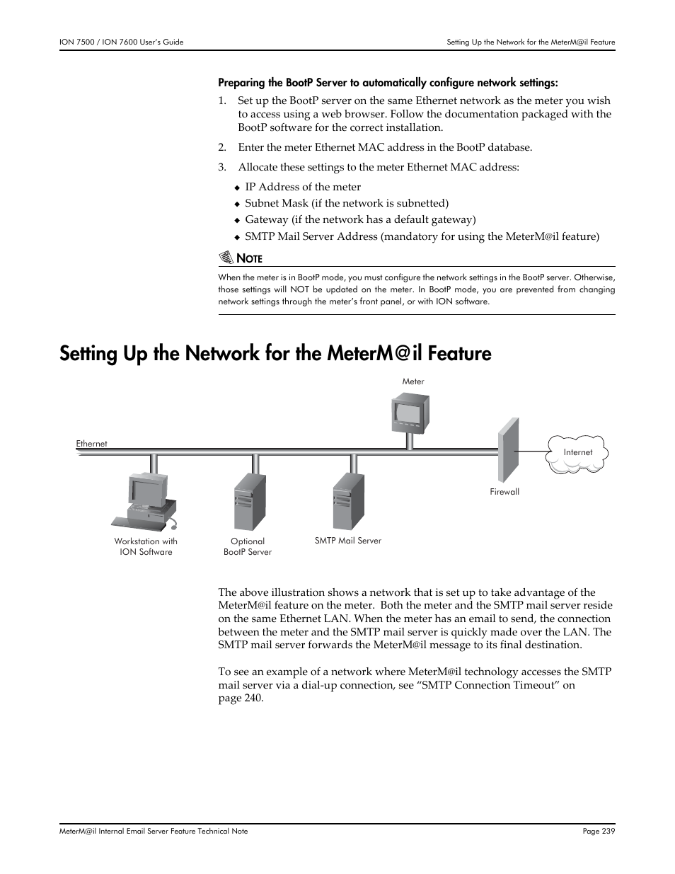 Setting up the network for the meterm@il feature | Multi-Tech Systems 7500 User Manual | Page 239 / 372