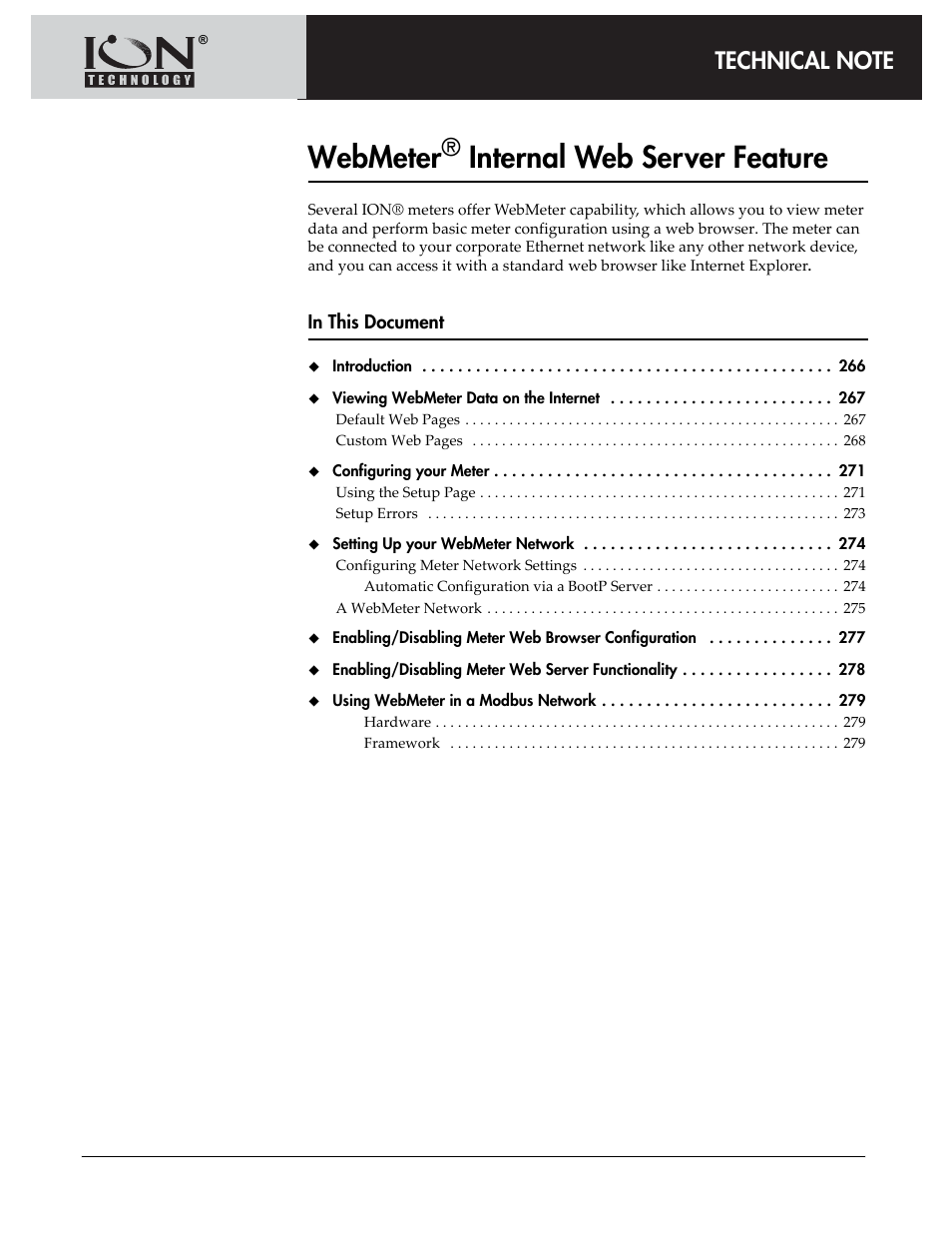 Webmeter® internal web server feature, Webmeter, Internal web server feature | Multi-Tech Systems 7500 User Manual | Page 265 / 372