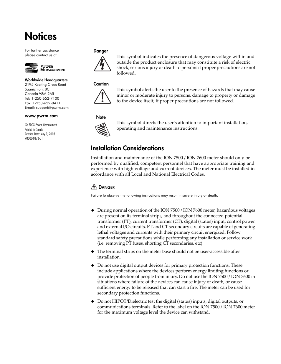 Notices, Installation considerations | Multi-Tech Systems 7500 User Manual | Page 3 / 372