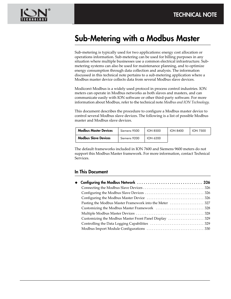 Sub-metering with a modbus master | Multi-Tech Systems 7500 User Manual | Page 325 / 372