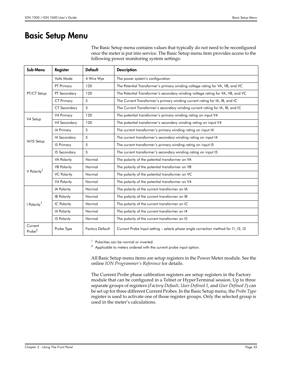 Basic setup menu | Multi-Tech Systems 7500 User Manual | Page 33 / 372
