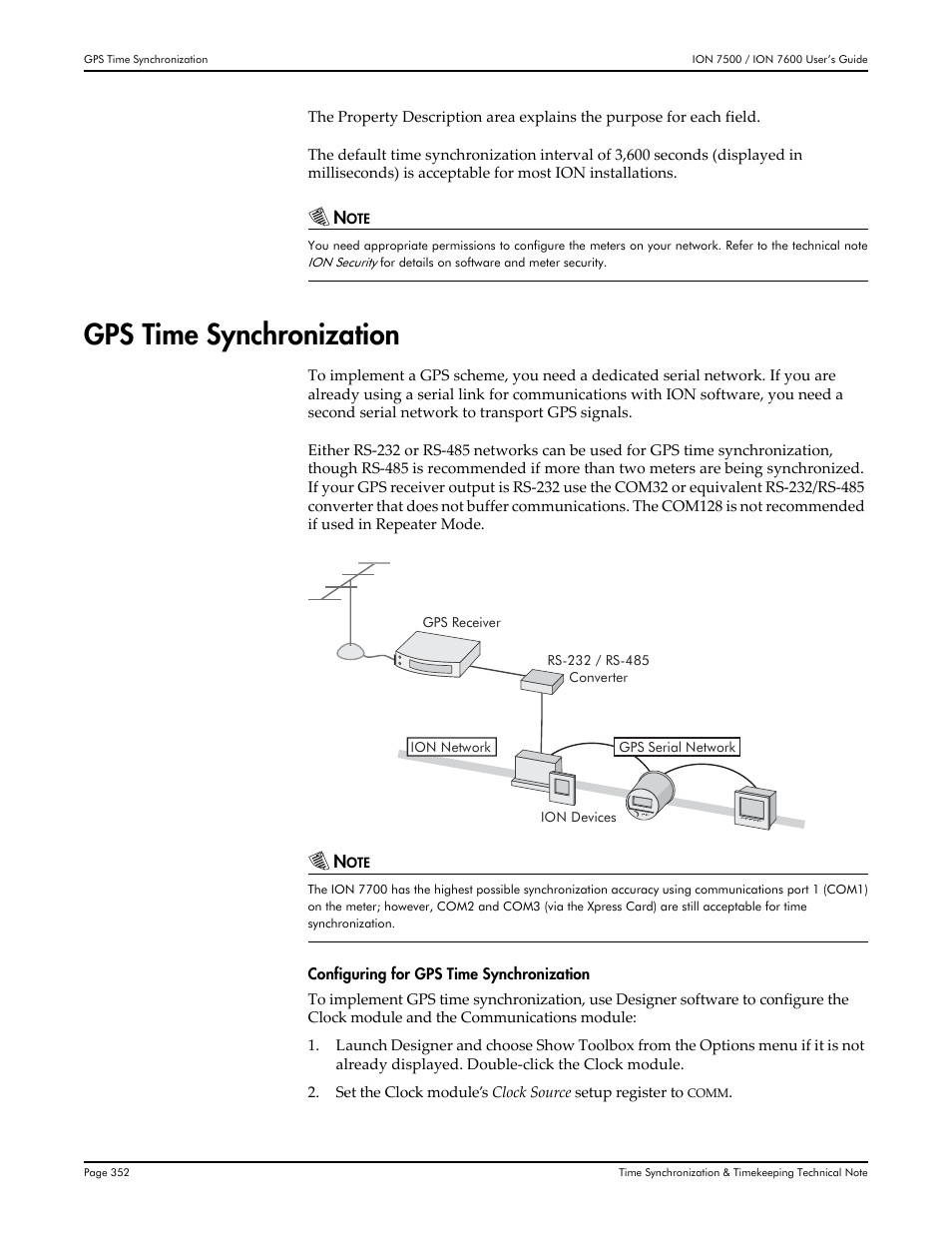 Gps time synchronization | Multi-Tech Systems 7500 User Manual | Page 352 / 372