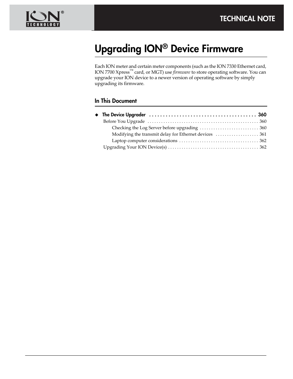 Upgrading ion® device firmware, Upgrading ion, Device firmware | Multi-Tech Systems 7500 User Manual | Page 359 / 372