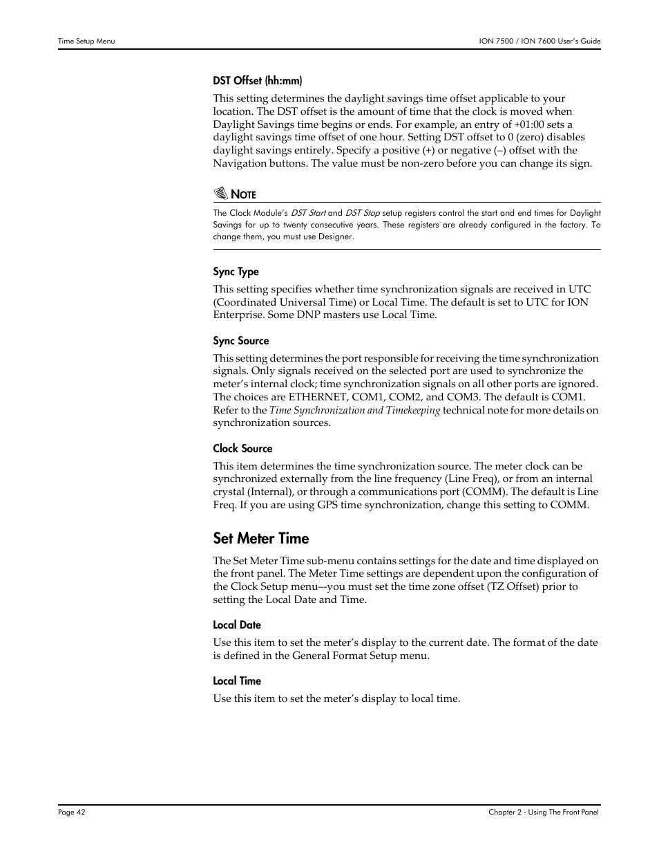 Set meter time | Multi-Tech Systems 7500 User Manual | Page 42 / 372