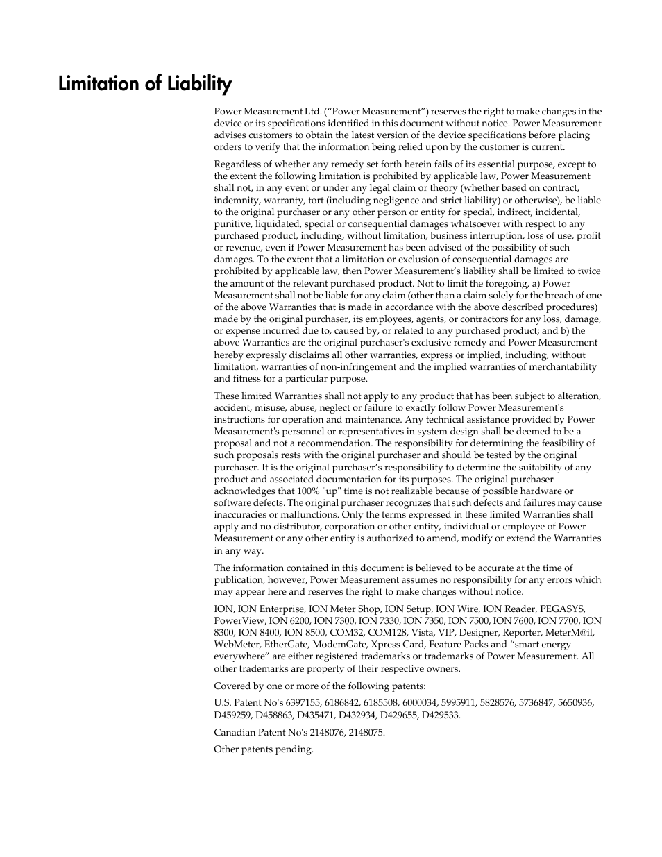 Limitation of liability | Multi-Tech Systems 7500 User Manual | Page 5 / 372