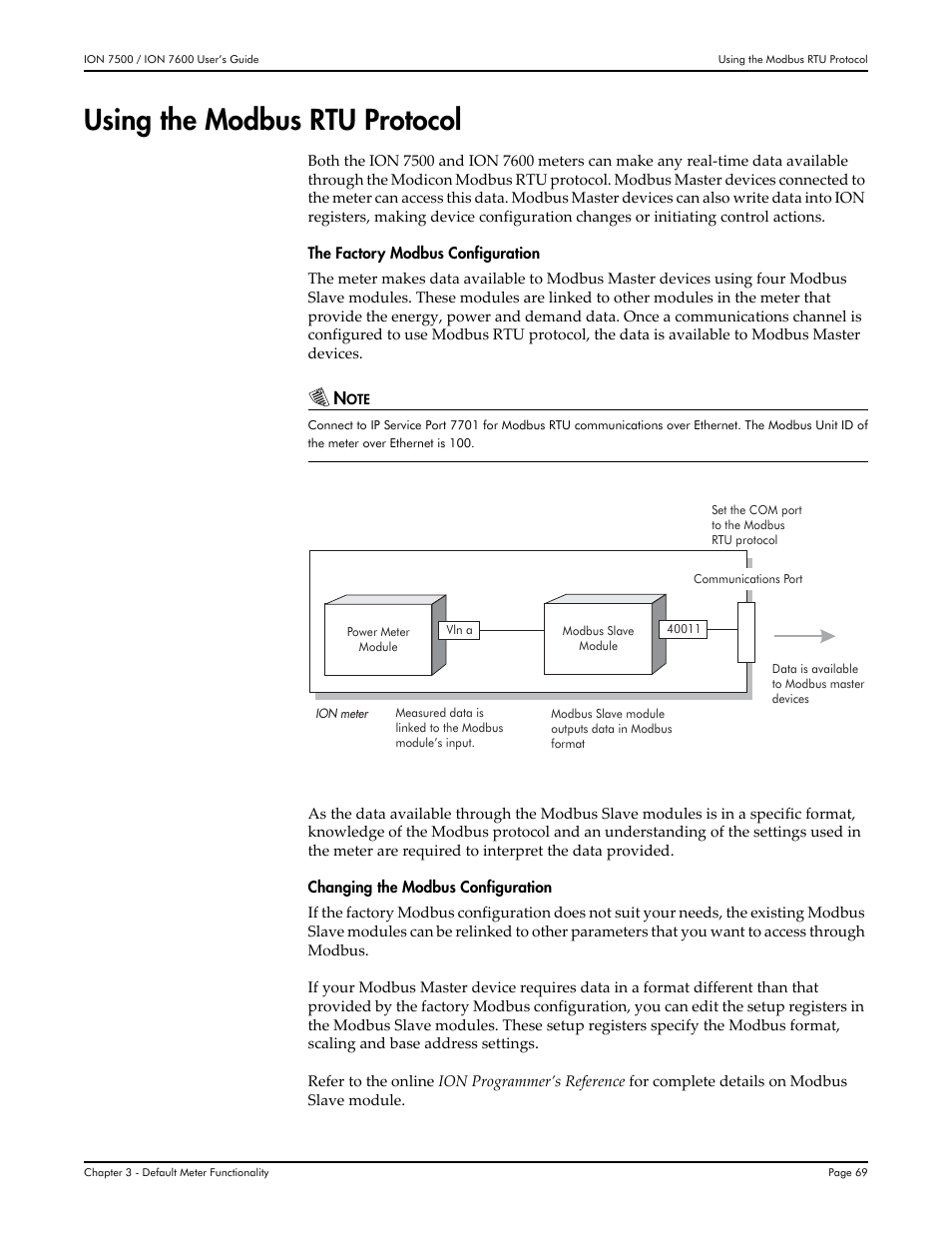 Using the modbus rtu protocol | Multi-Tech Systems 7500 User Manual | Page 69 / 372