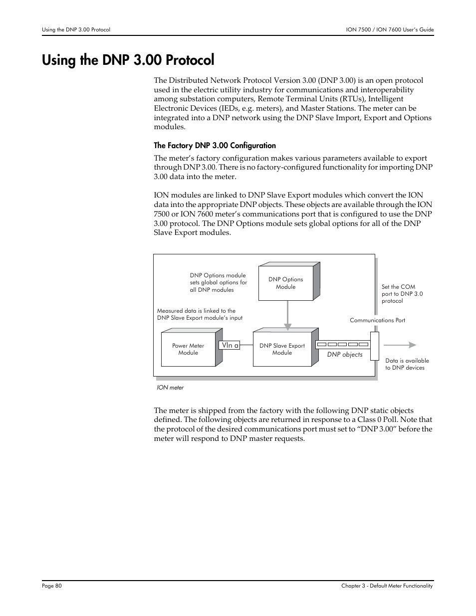 Using the dnp 3.00 protocol | Multi-Tech Systems 7500 User Manual | Page 80 / 372