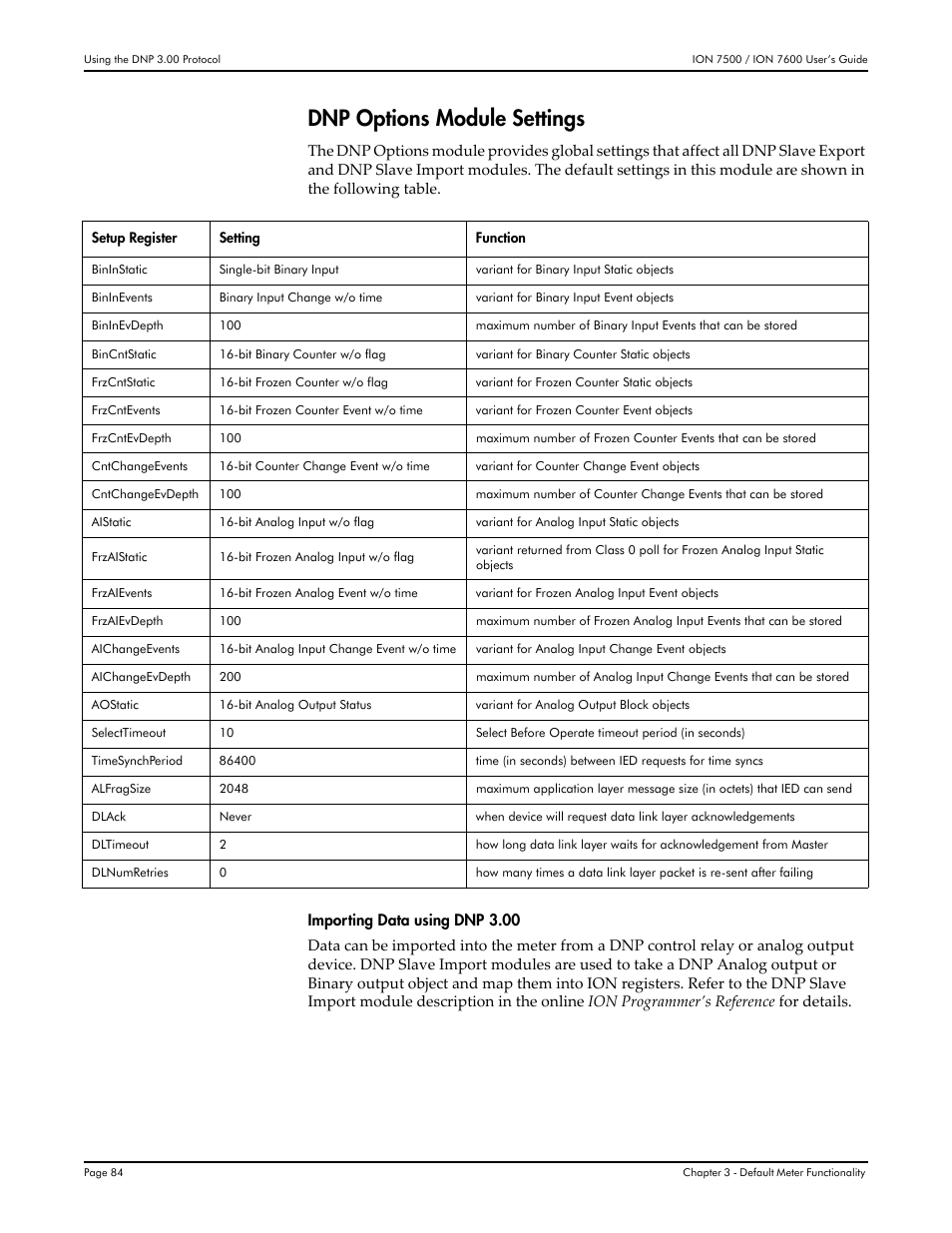 Dnp options module settings | Multi-Tech Systems 7500 User Manual | Page 84 / 372