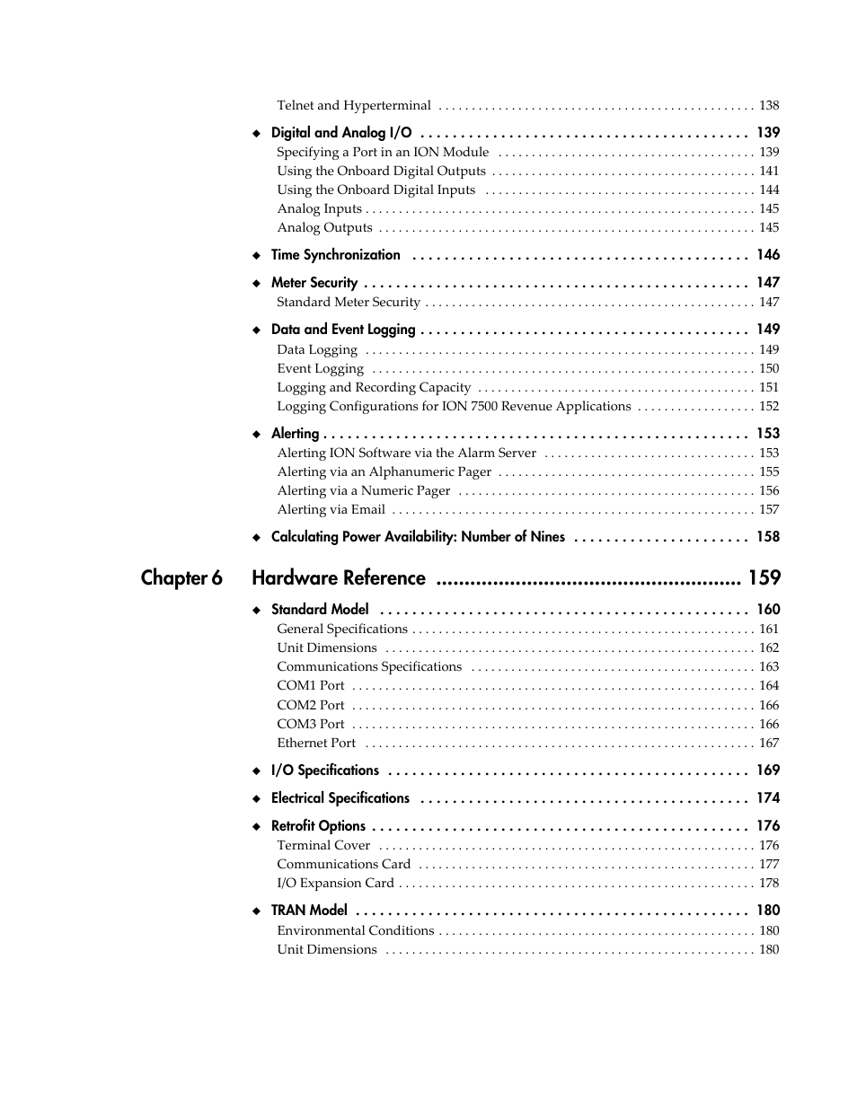 Chapter 6 hardware reference | Multi-Tech Systems 7500 User Manual | Page 9 / 372