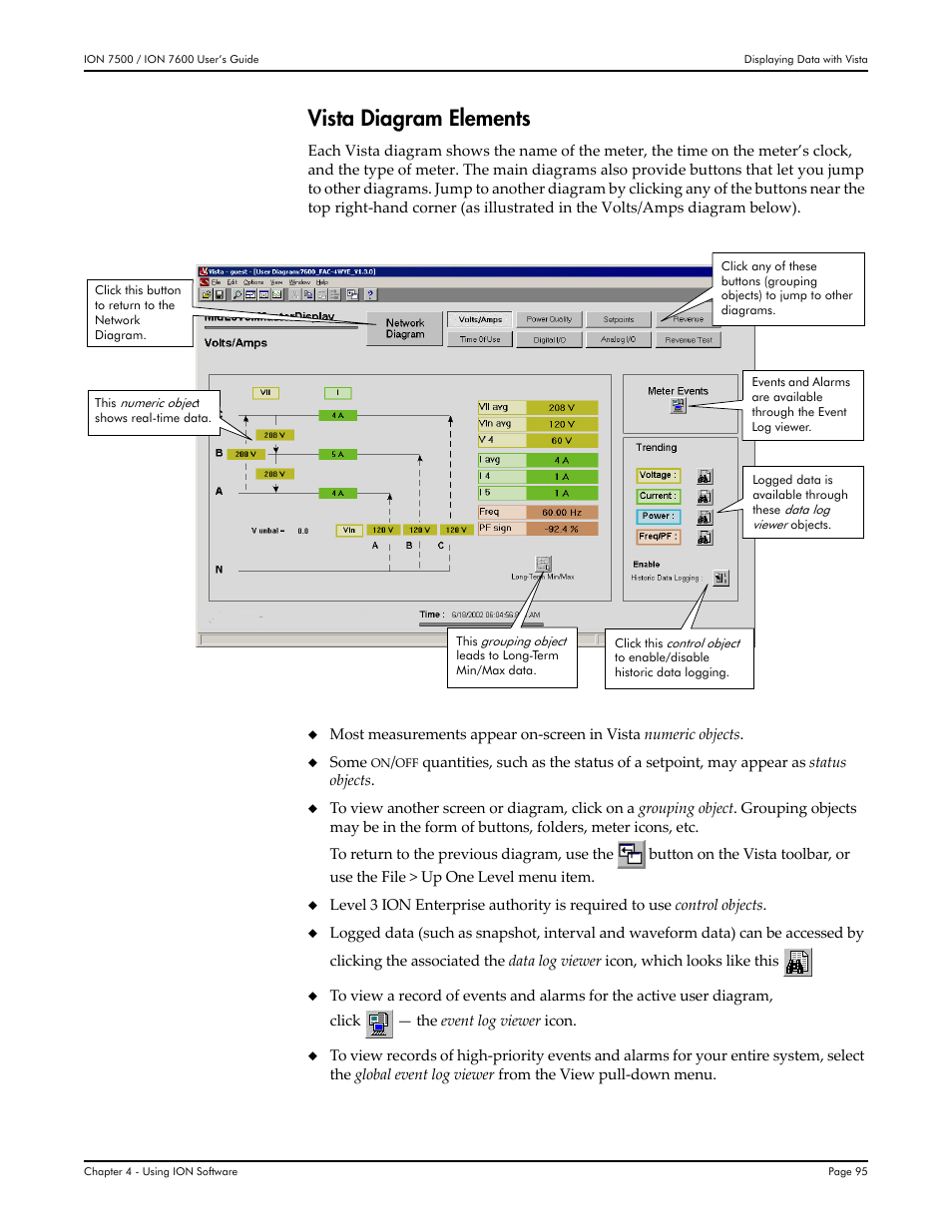 Vista diagram elements | Multi-Tech Systems 7500 User Manual | Page 95 / 372