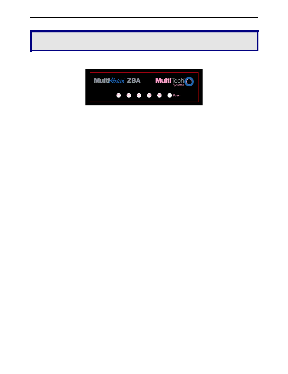 Chapter 3 – operation, About the front panel, Leased-line operation | Setup | Multi-Tech Systems MT9234ZBA User Manual | Page 13 / 38