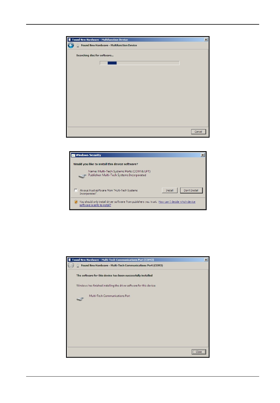 Multi-Tech Systems INTELLIGENT SERIAL INTERFACE ISI9234PCIE User Manual | Page 9 / 18