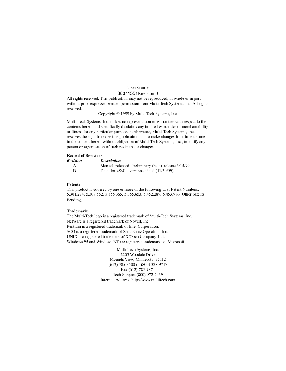 Multi-Tech Systems ISIHP-2U User Manual | Page 2 / 155