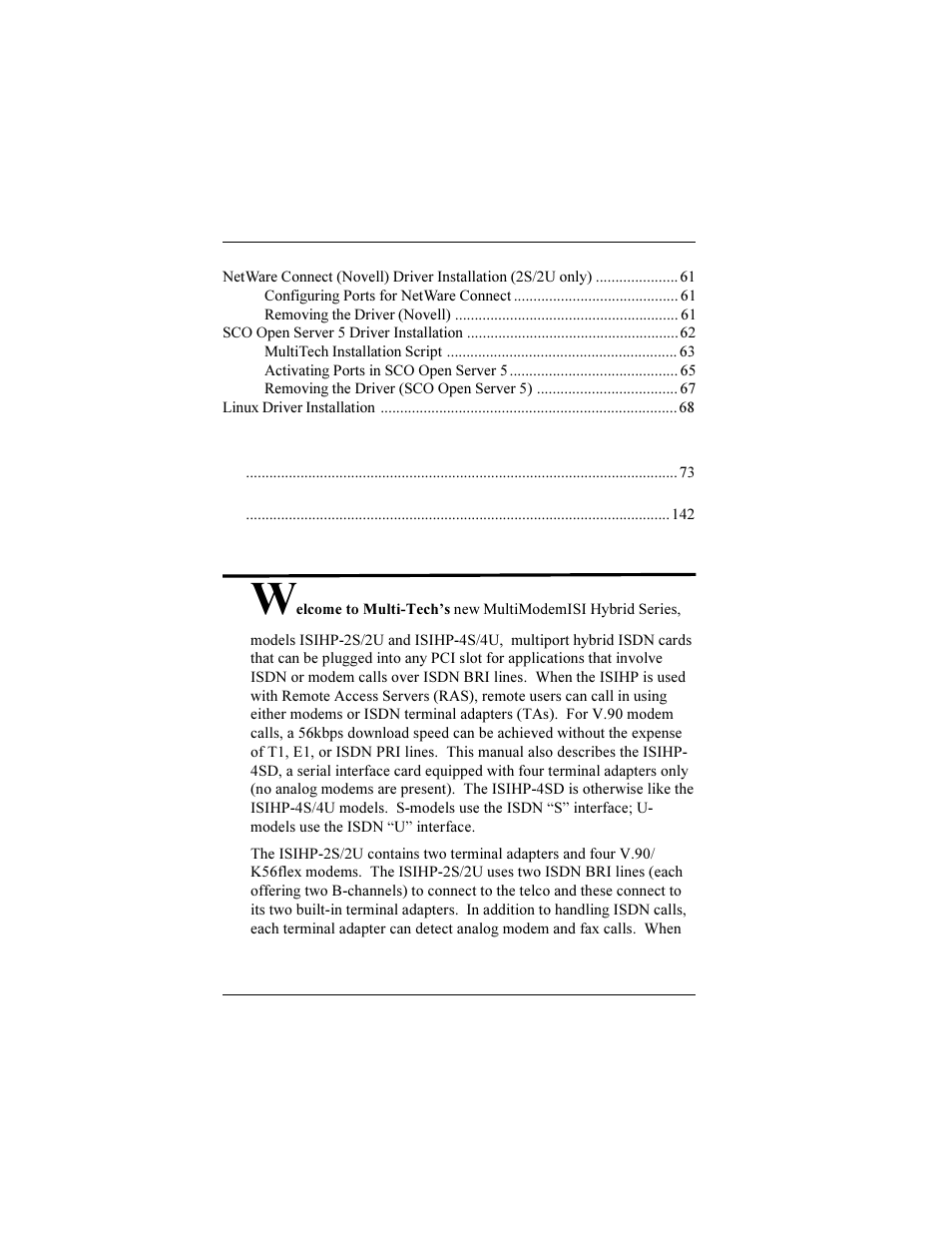 Multi-Tech Systems ISIHP-2U User Manual | Page 4 / 155