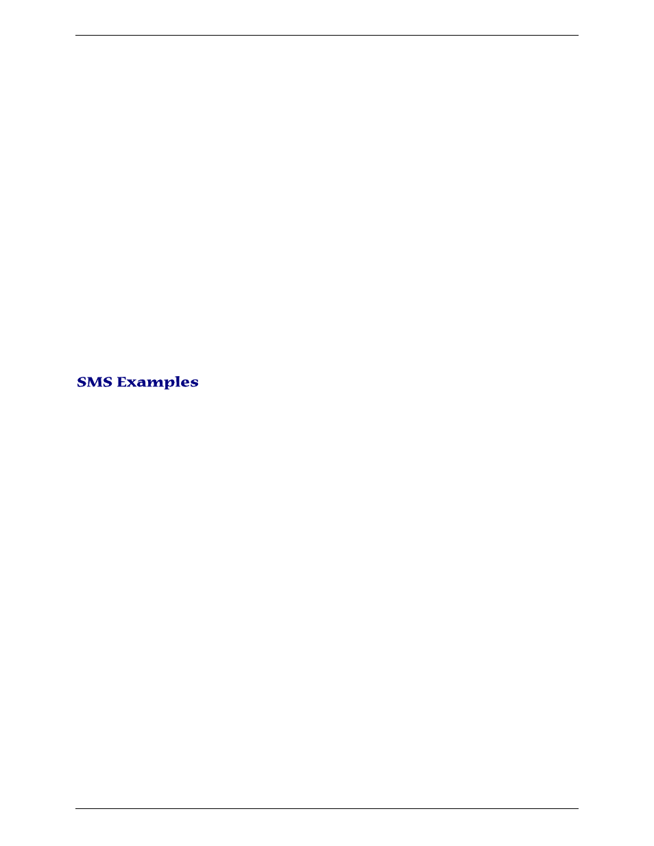Sms examples, Send example, Receive examples | Multi-Tech Systems MULTIMODEM MTCBA-G-U-F4 User Manual | Page 27 / 33