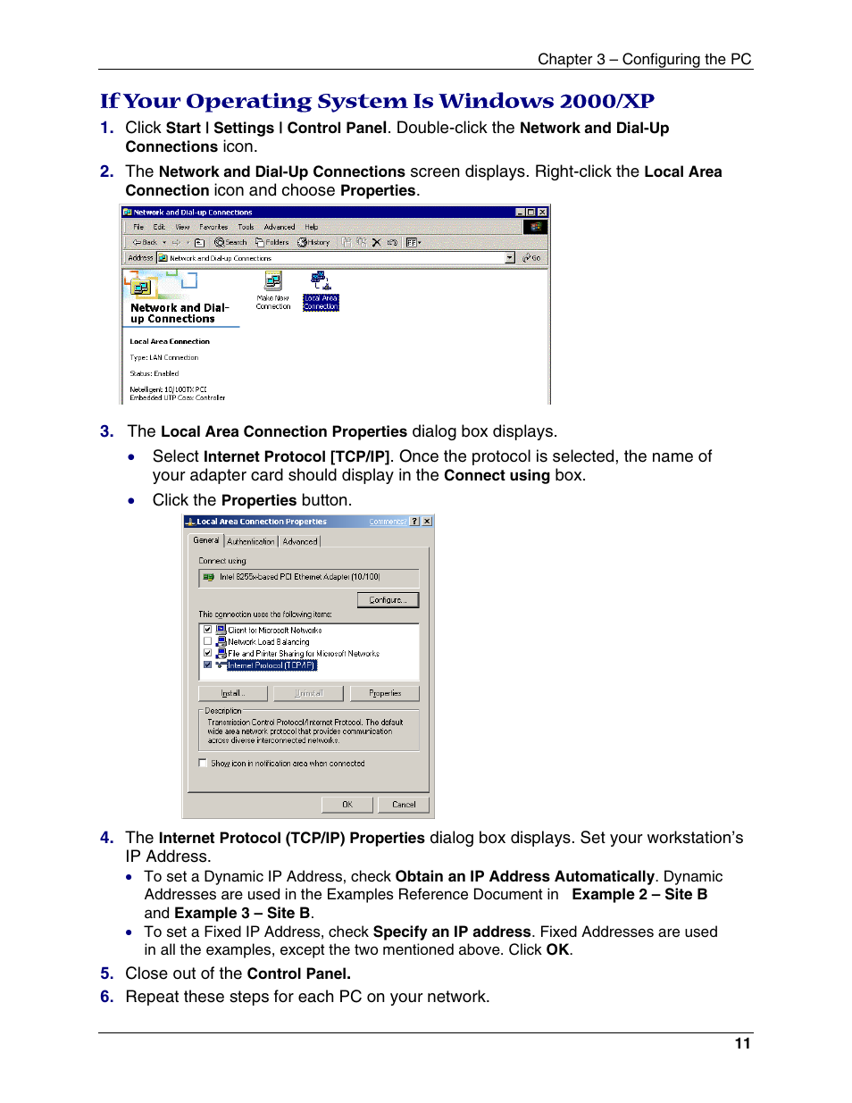 If your operating system is windows 2000/xp | Multi-Tech Systems RouteFinder RF550VPN User Manual | Page 15 / 32