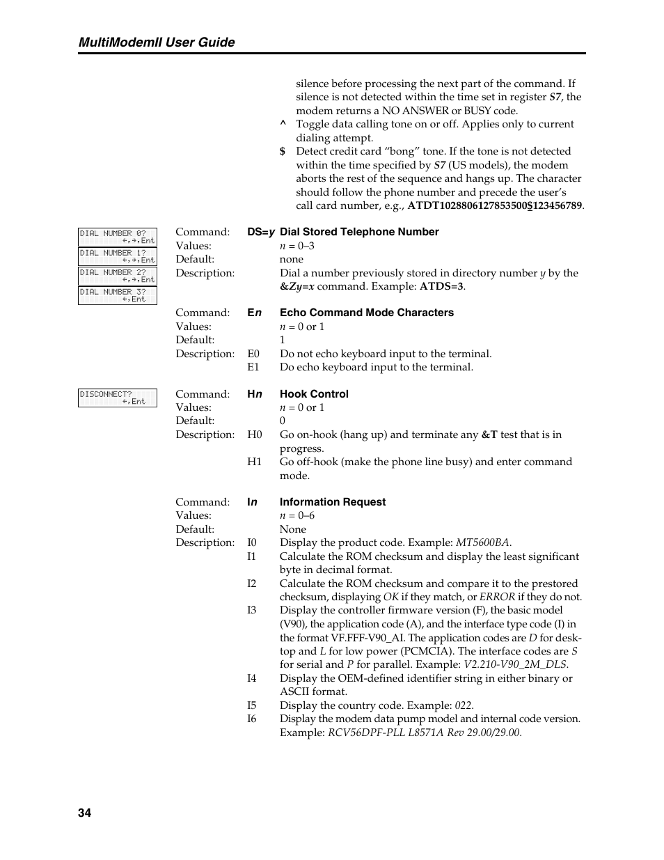 Multimodemii user guide | Multi-Tech Systems MT5600BL User Manual | Page 42 / 118
