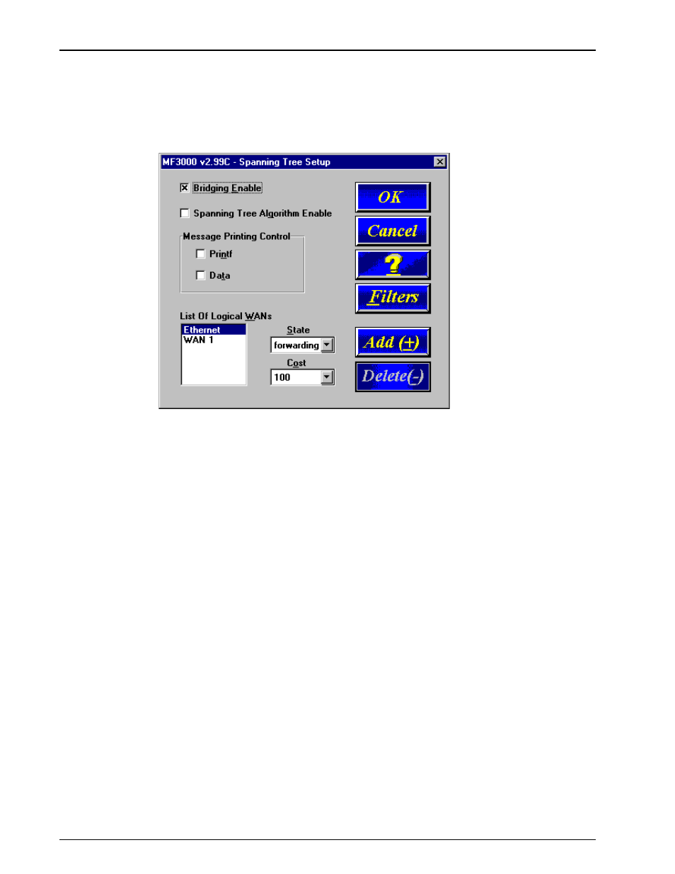 Changing bridging parameters | Multi-Tech Systems FR3060 User Manual | Page 46 / 105