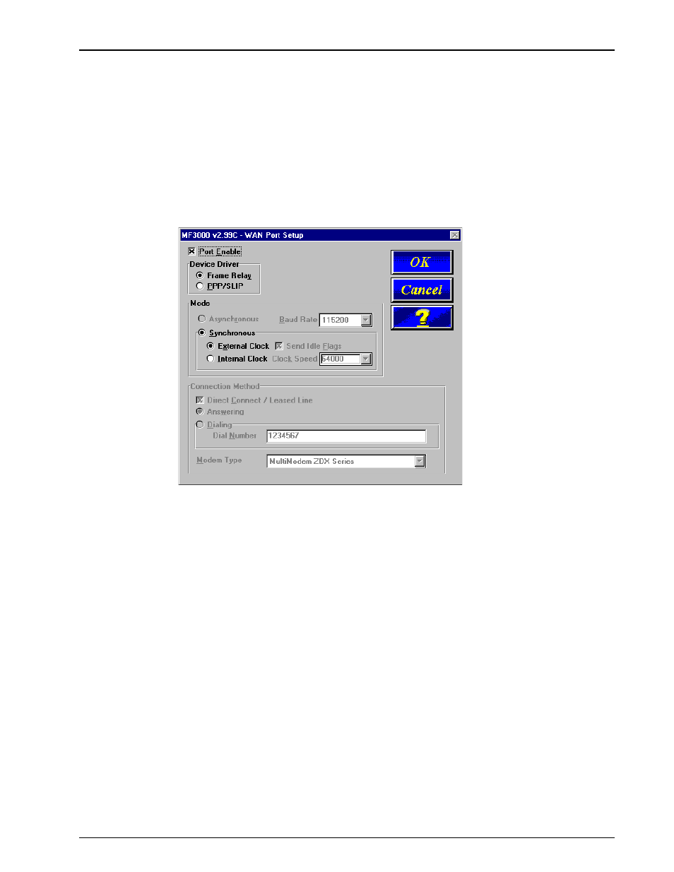 Wan port setup | Multi-Tech Systems FR3060 User Manual | Page 47 / 105