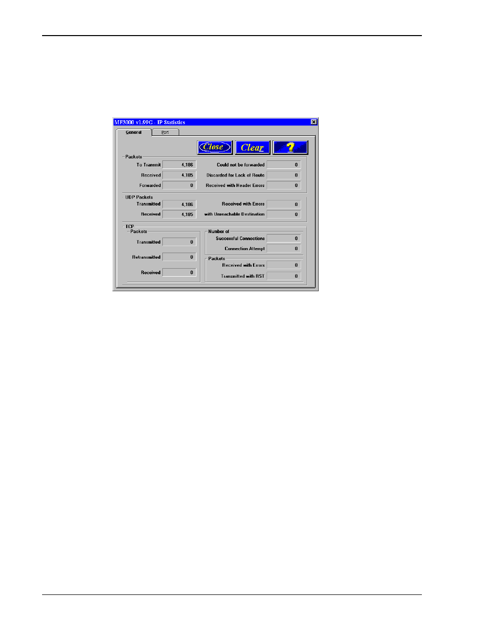 Ip statistics | Multi-Tech Systems FR3060 User Manual | Page 62 / 105