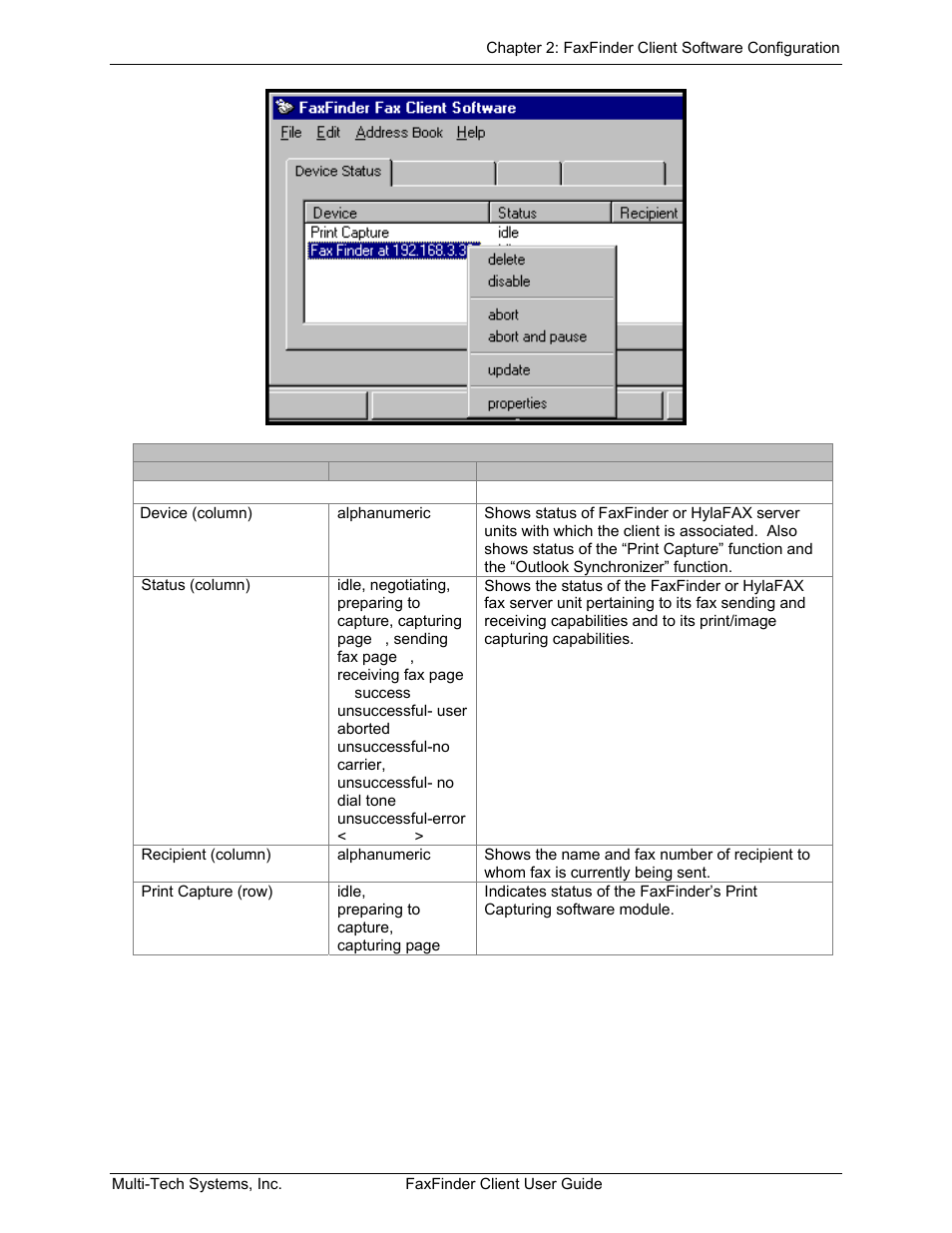 Multi-Tech Systems FaxFinder V.34 Fax Servers FF Model Series User Manual | Page 23 / 96