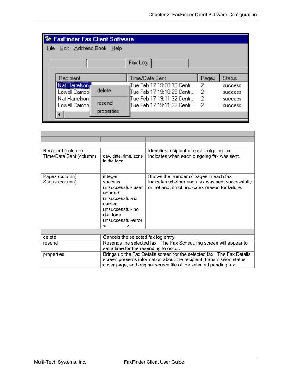Multi-Tech Systems FaxFinder V.34 Fax Servers FF Model Series User Manual | Page 26 / 96