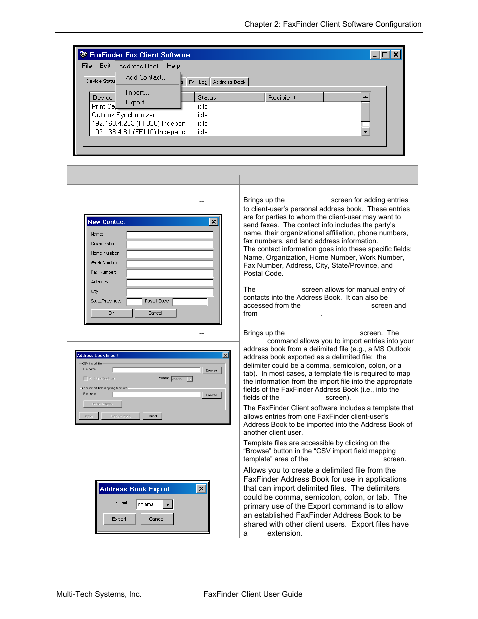 Multi-Tech Systems FaxFinder V.34 Fax Servers FF Model Series User Manual | Page 28 / 96