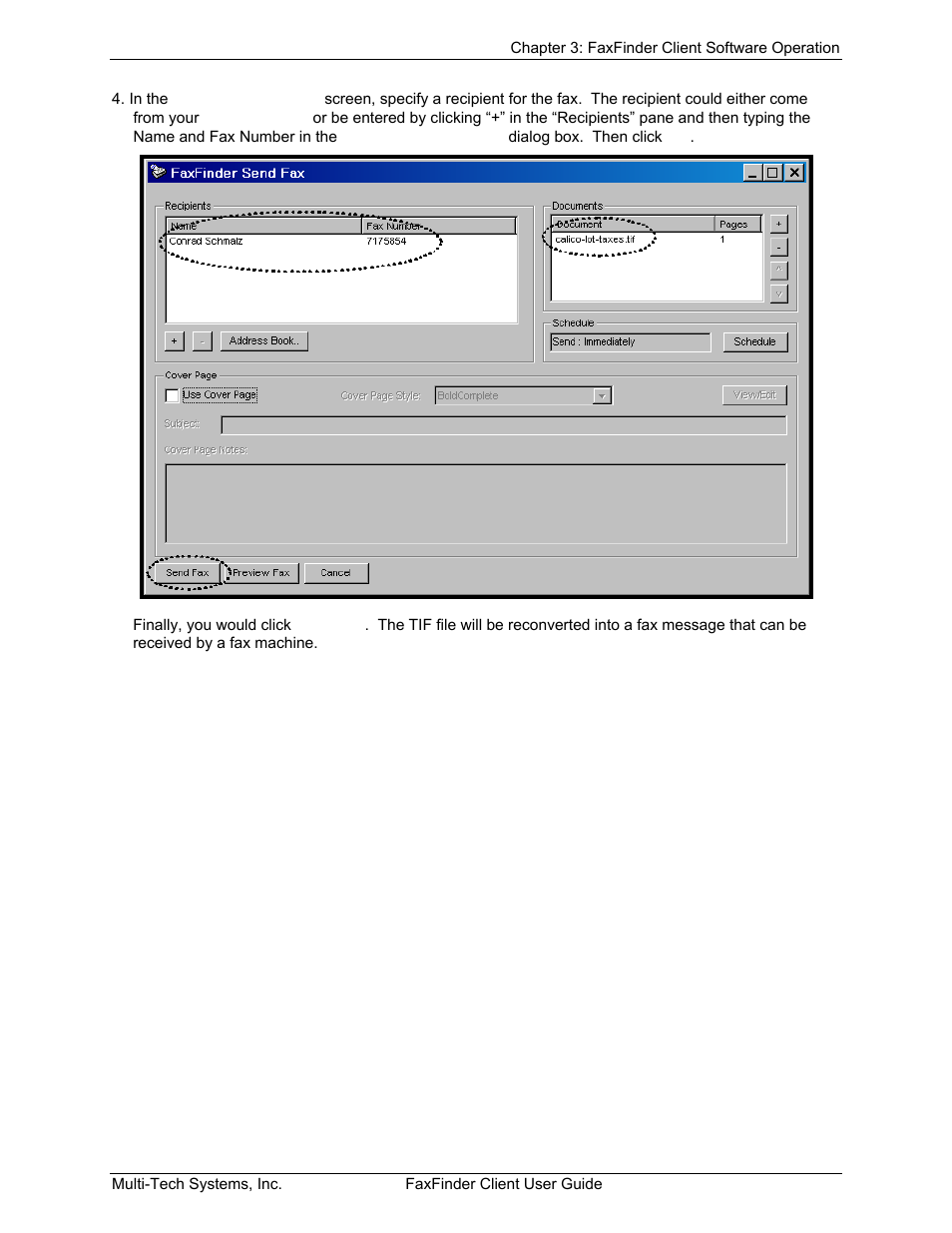 Multi-Tech Systems FaxFinder V.34 Fax Servers FF Model Series User Manual | Page 44 / 96