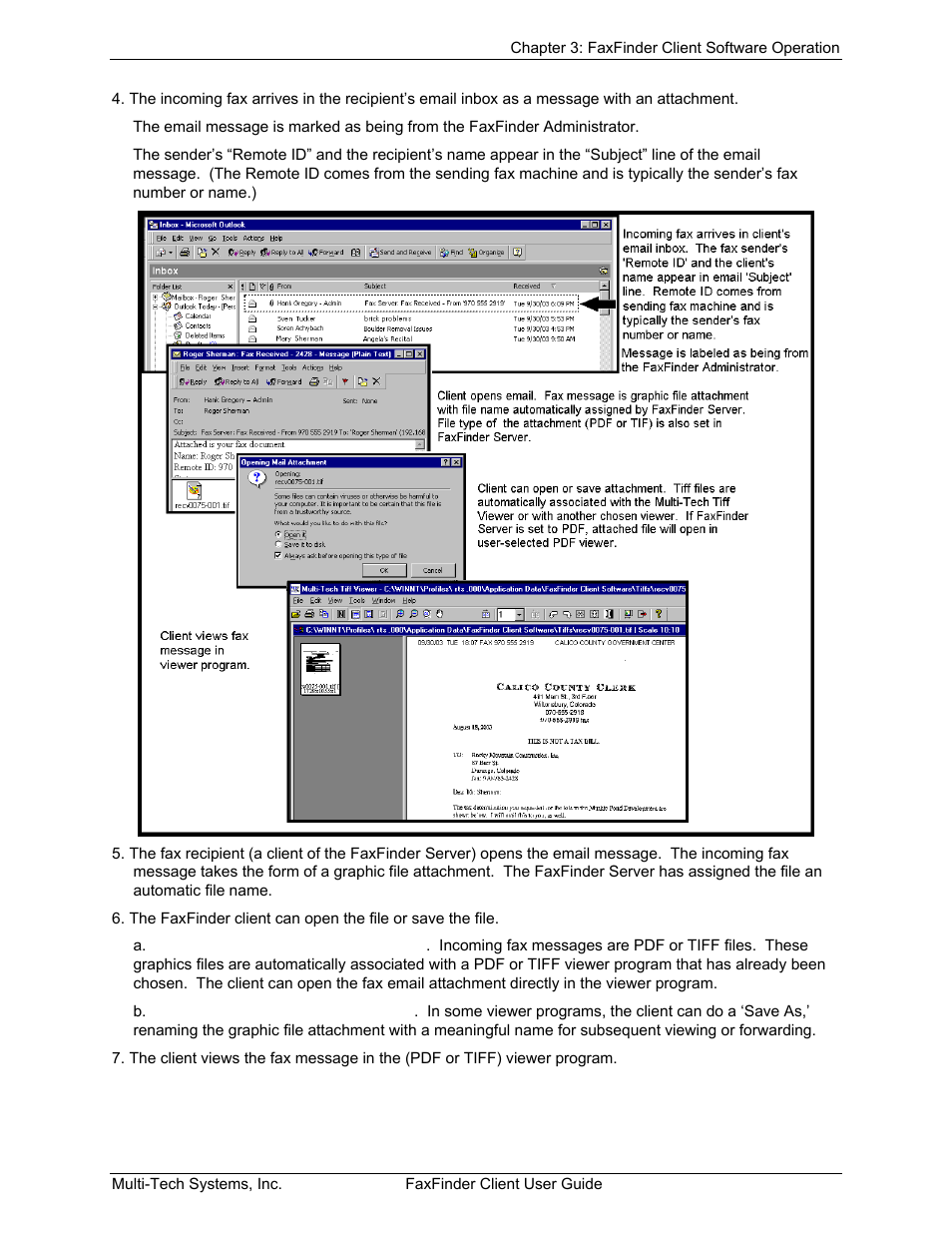 Multi-Tech Systems FaxFinder V.34 Fax Servers FF Model Series User Manual | Page 48 / 96