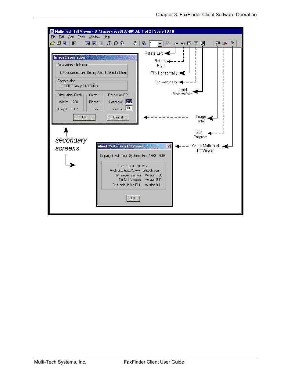 Multi-Tech Systems FaxFinder V.34 Fax Servers FF Model Series User Manual | Page 50 / 96