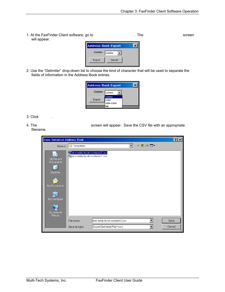 Multi-Tech Systems FaxFinder V.34 Fax Servers FF Model Series User Manual | Page 62 / 96