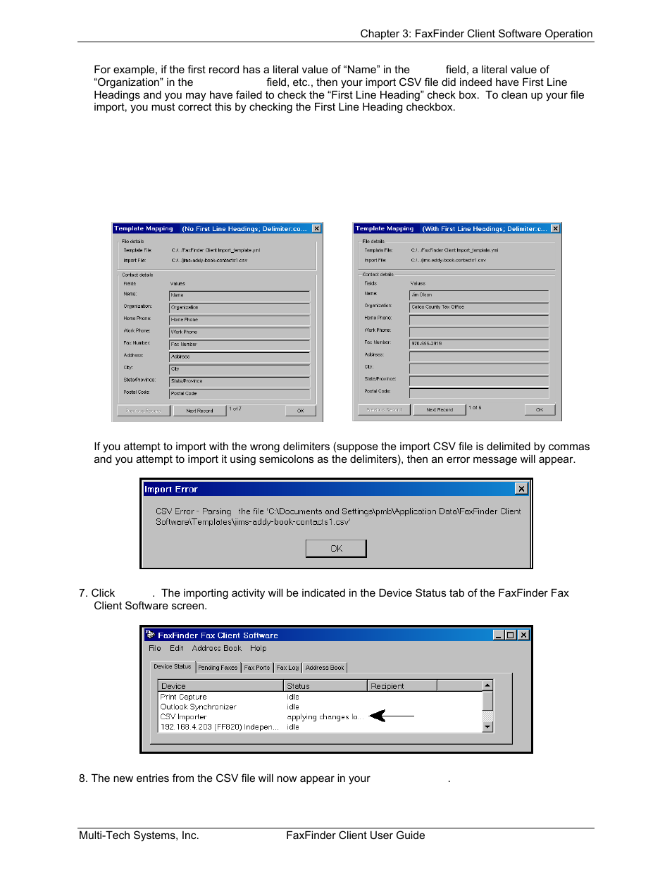 Multi-Tech Systems FaxFinder V.34 Fax Servers FF Model Series User Manual | Page 65 / 96