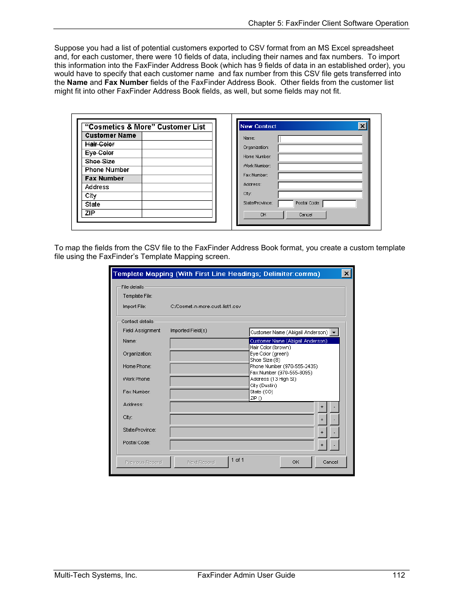 Multi-Tech Systems FAX FINDER FF220 User Manual | Page 112 / 205