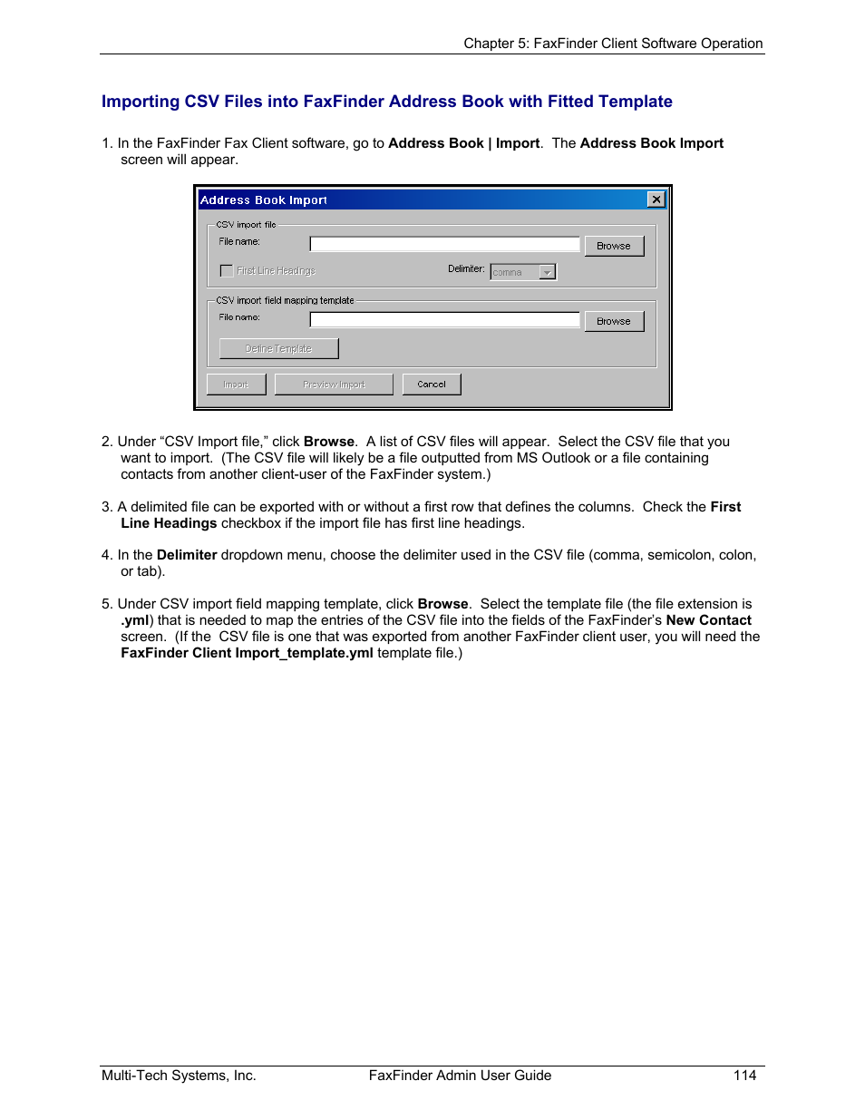 Multi-Tech Systems FAX FINDER FF220 User Manual | Page 114 / 205