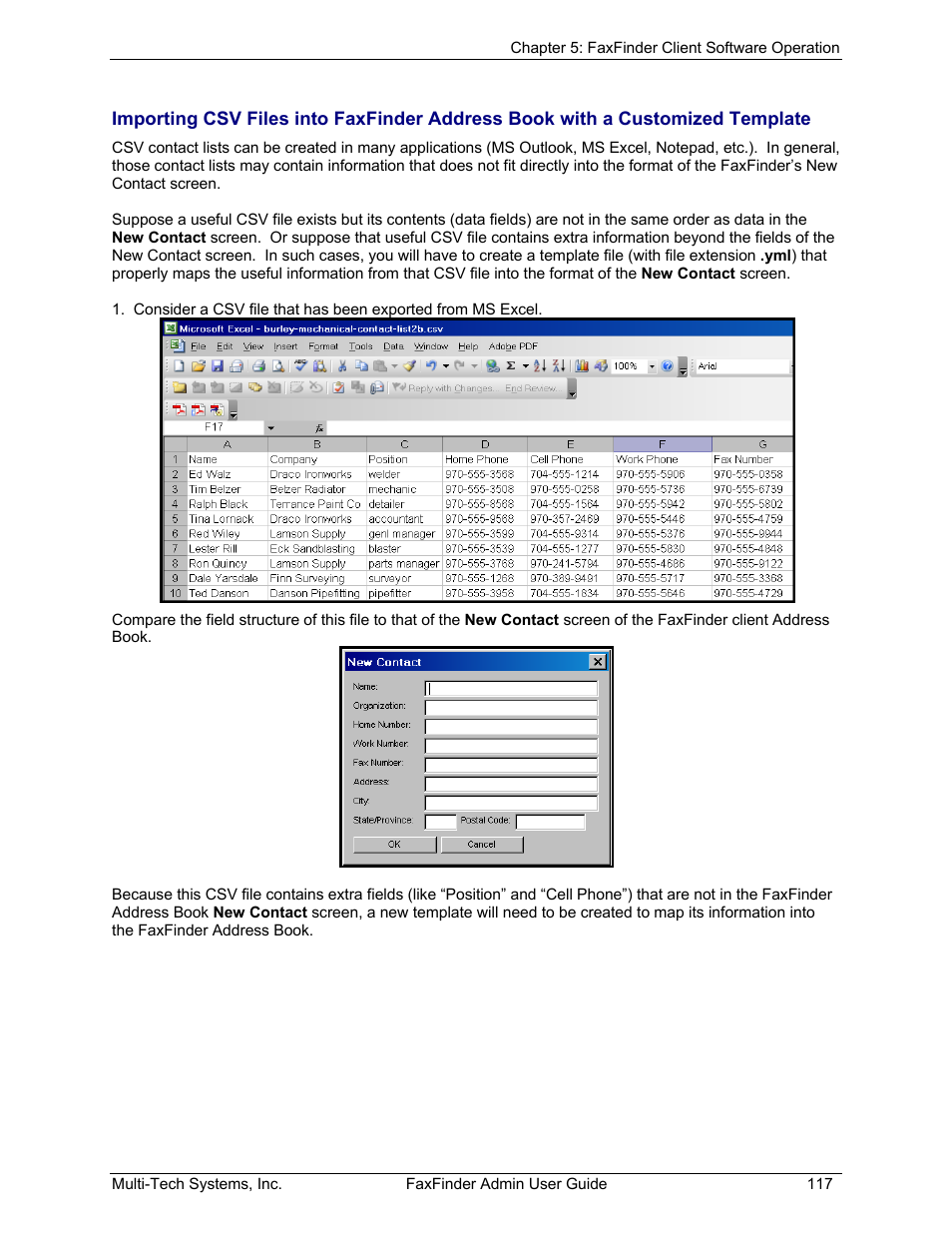 Multi-Tech Systems FAX FINDER FF220 User Manual | Page 117 / 205