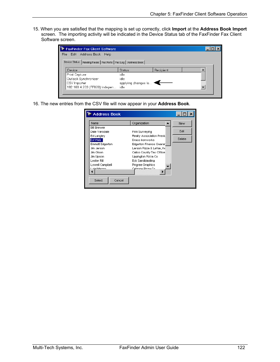 Multi-Tech Systems FAX FINDER FF220 User Manual | Page 122 / 205