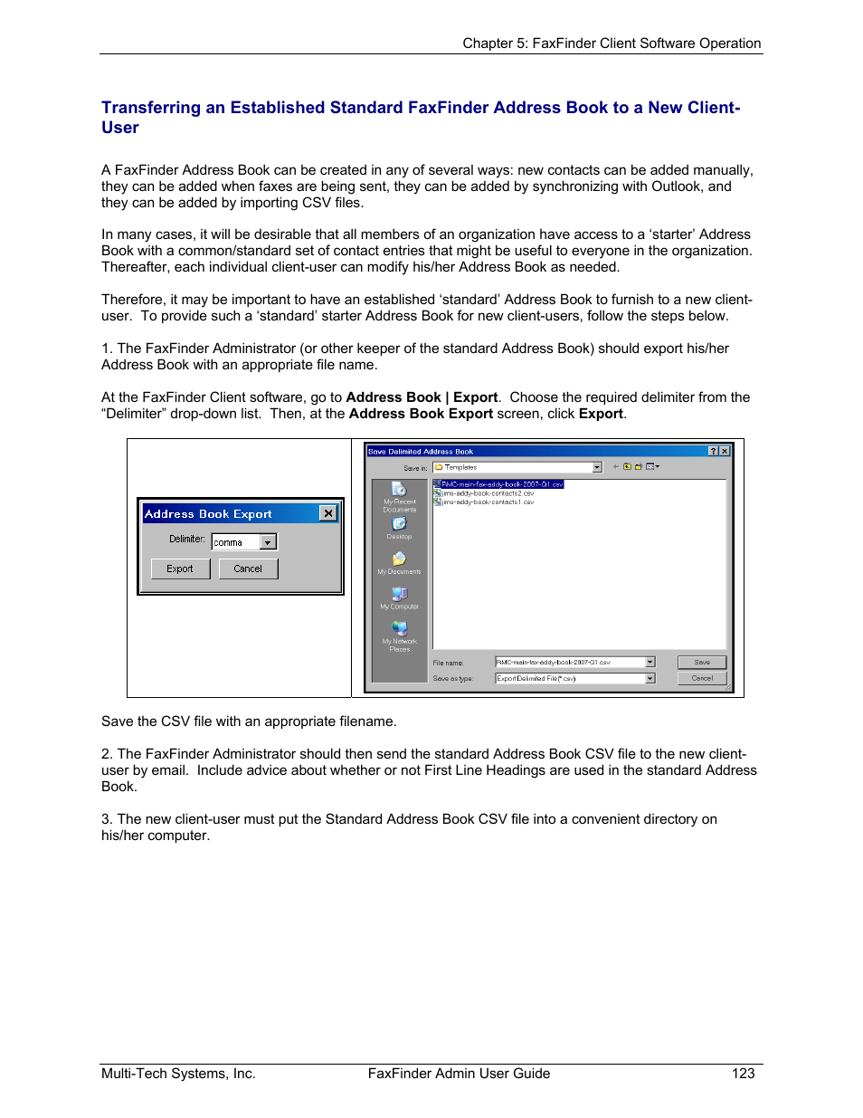 Multi-Tech Systems FAX FINDER FF220 User Manual | Page 123 / 205