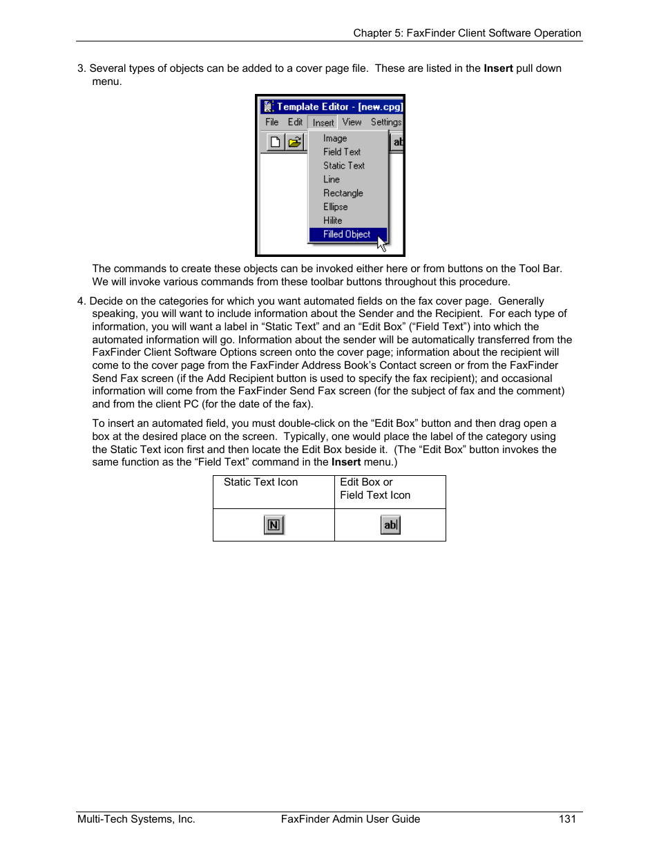 Multi-Tech Systems FAX FINDER FF220 User Manual | Page 131 / 205