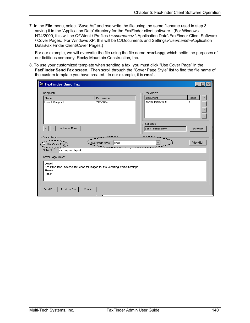 Multi-Tech Systems FAX FINDER FF220 User Manual | Page 140 / 205