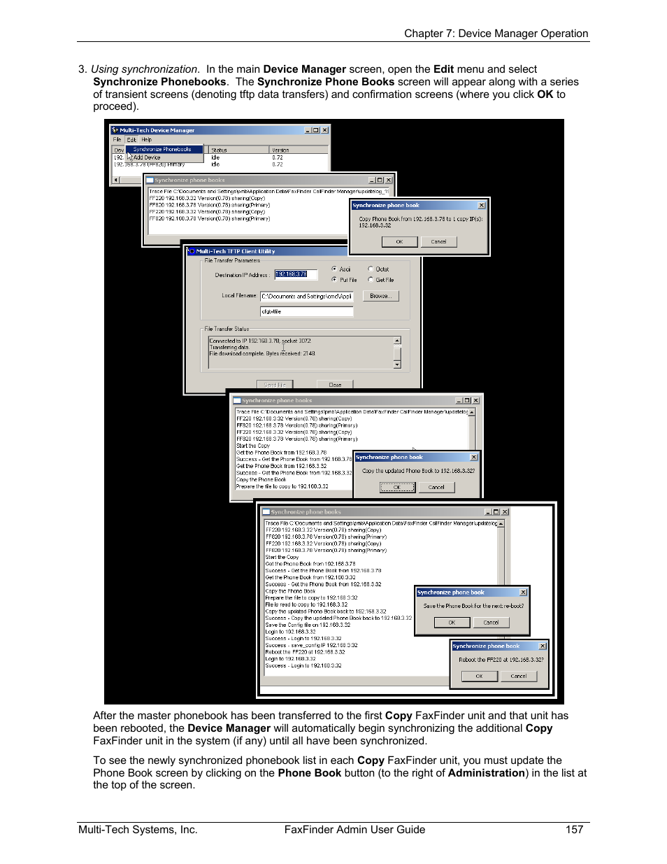 Multi-Tech Systems FAX FINDER FF220 User Manual | Page 157 / 205