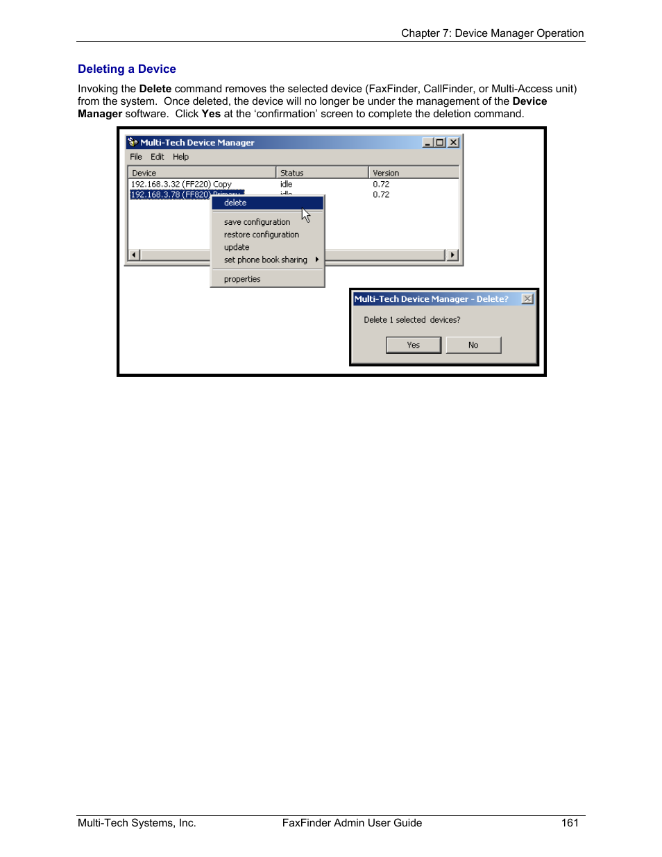 Multi-Tech Systems FAX FINDER FF220 User Manual | Page 161 / 205