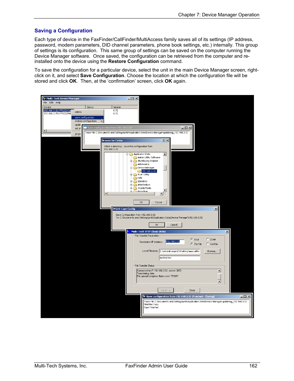 Multi-Tech Systems FAX FINDER FF220 User Manual | Page 162 / 205