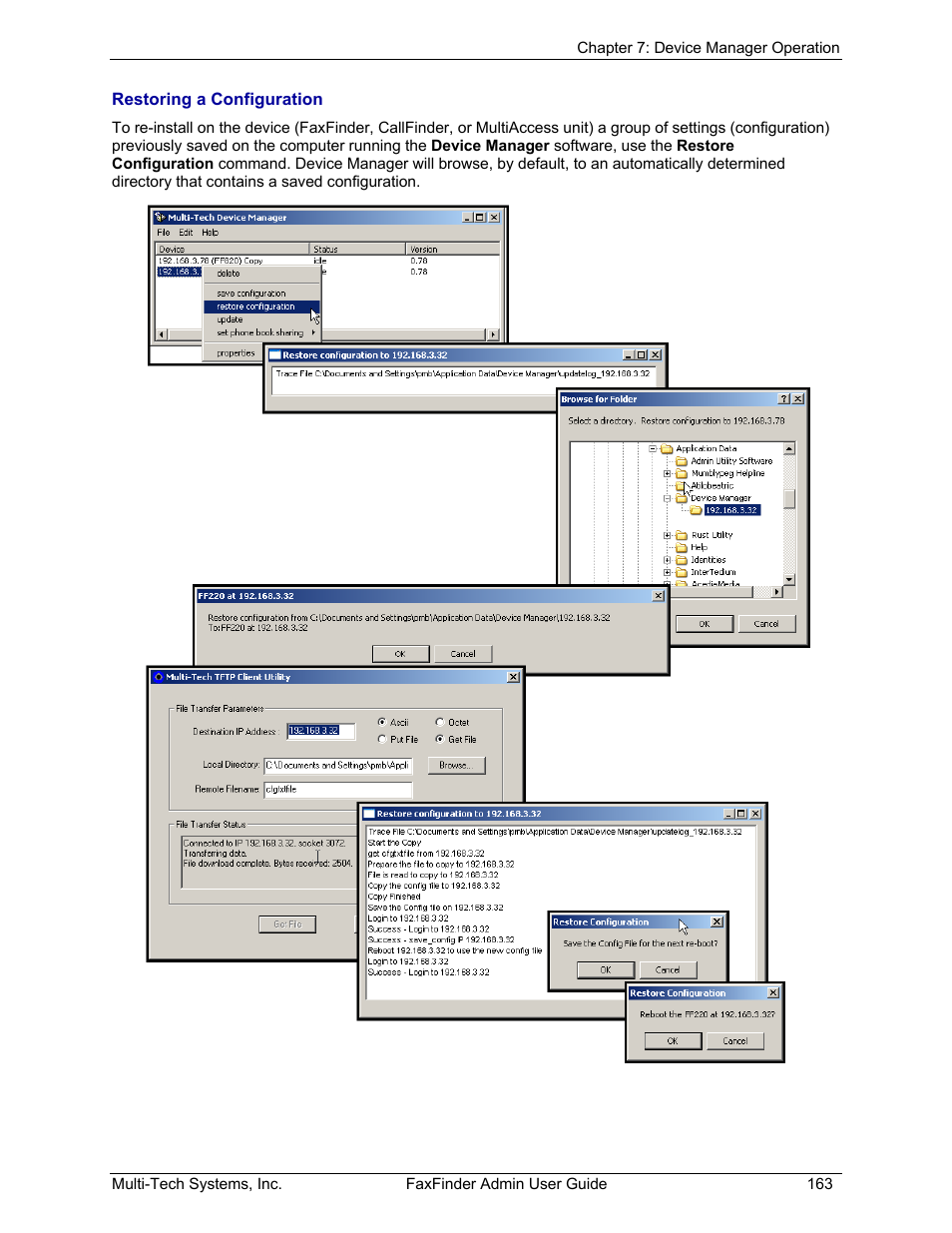 Multi-Tech Systems FAX FINDER FF220 User Manual | Page 163 / 205