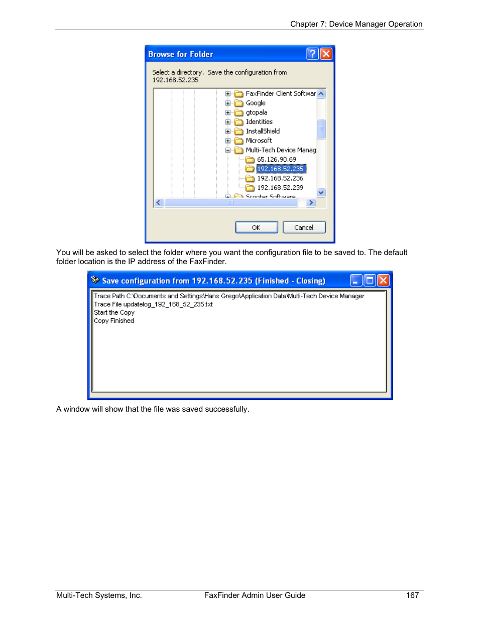 Multi-Tech Systems FAX FINDER FF220 User Manual | Page 167 / 205