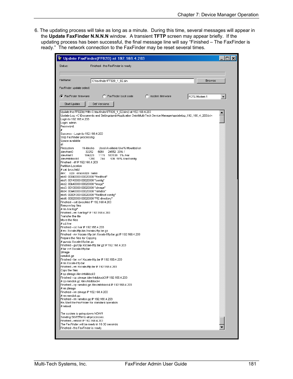 Multi-Tech Systems FAX FINDER FF220 User Manual | Page 181 / 205