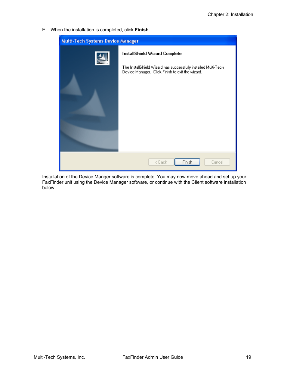 Multi-Tech Systems FAX FINDER FF220 User Manual | Page 19 / 205
