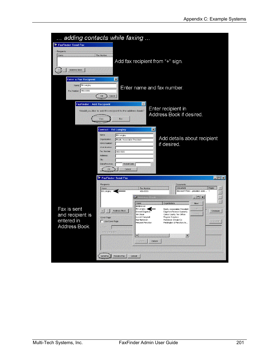 Multi-Tech Systems FAX FINDER FF220 User Manual | Page 201 / 205
