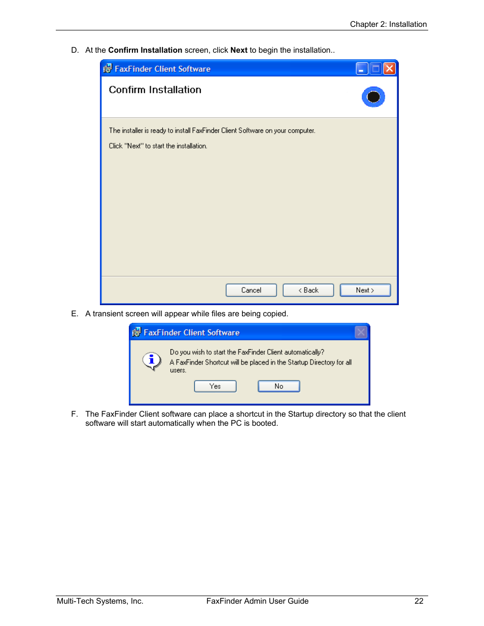 Multi-Tech Systems FAX FINDER FF220 User Manual | Page 22 / 205