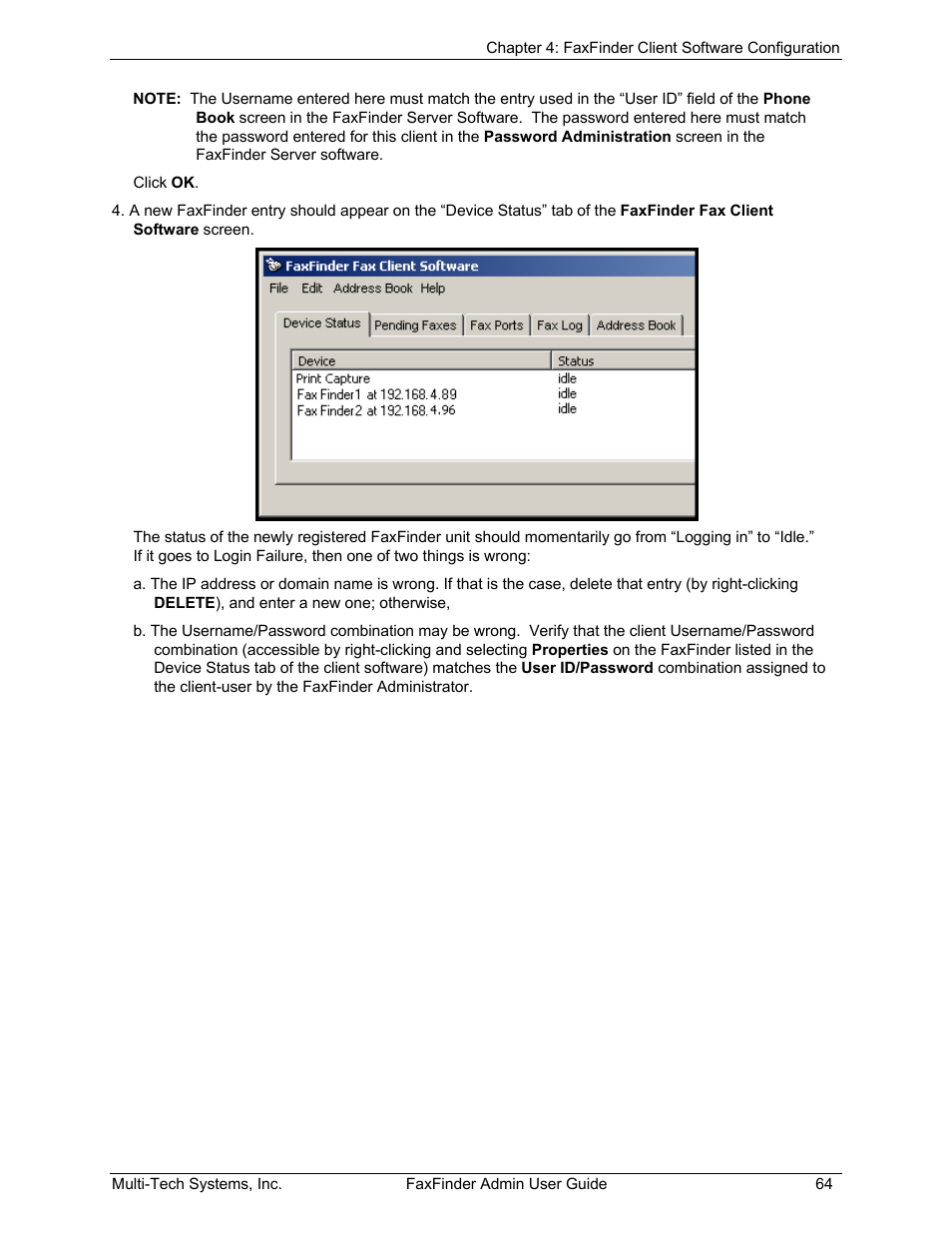 Multi-Tech Systems FAX FINDER FF220 User Manual | Page 64 / 205