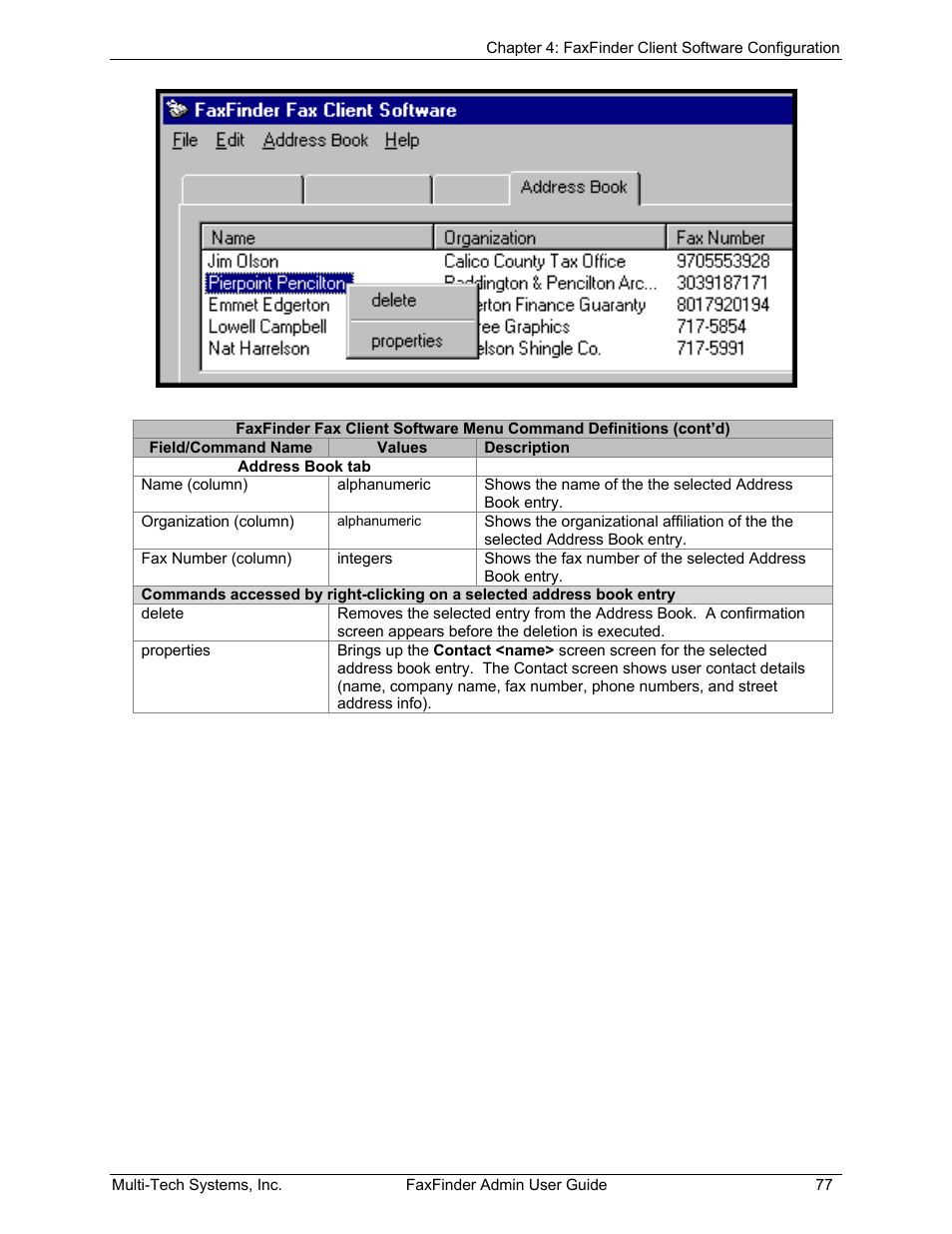 Multi-Tech Systems FAX FINDER FF220 User Manual | Page 77 / 205